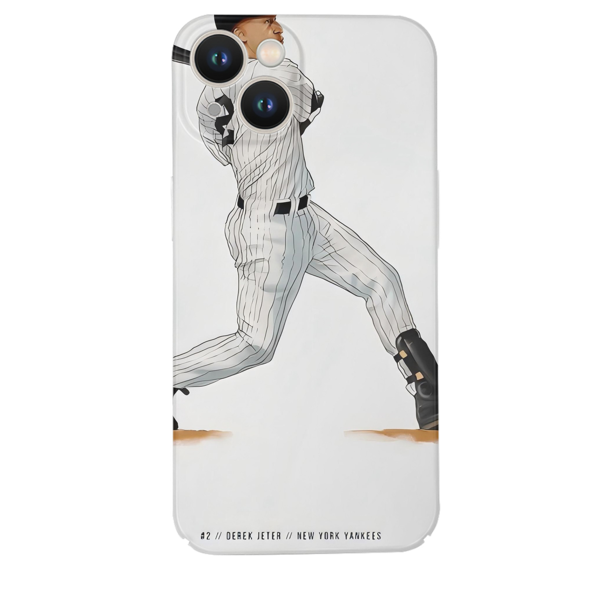 Derek Jeter 64 IPhone 14 Series Full-Cover Hard Case – Shockproof With Raised Camera Protection – Precise Cutouts, Wireless Charging Compatible – Durable, Anti-Yellowing, Easy To Clean